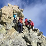 final summit ridge, Kolhoi Peak