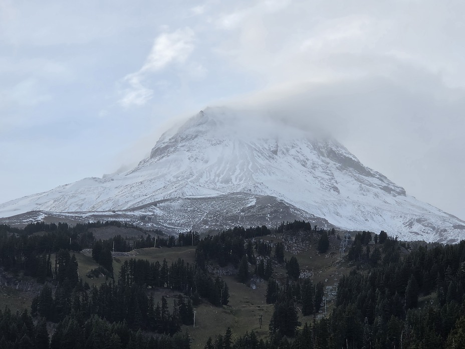 First snow of the year, Mount Hood