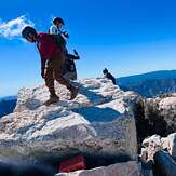 Llegando a la cima de montana mas alta de B.C, Picacho del Diablo