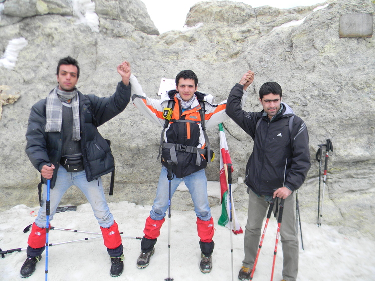 peak of damavand with Three Musketeers, Damavand (دماوند)