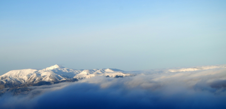 Panachaikos's peaks from Mt Erymanthos 1500 m