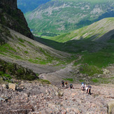 Scree slope below Scafell, Scafell Pike