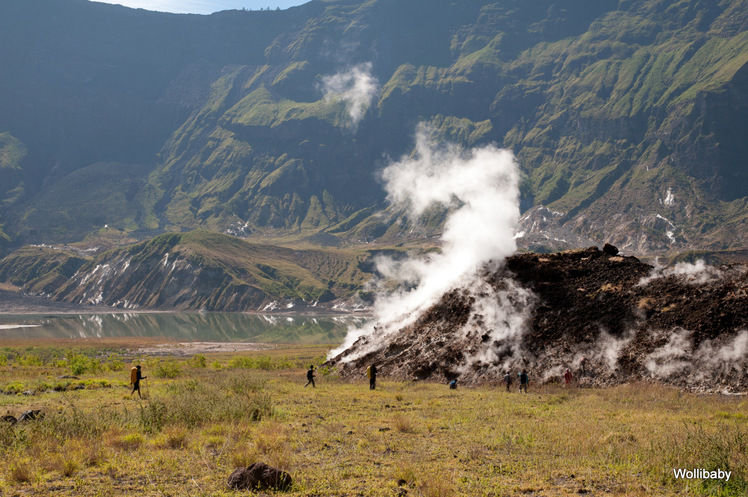 approaching Doro Api Toi, the mini crater in the giant crater, Tambora