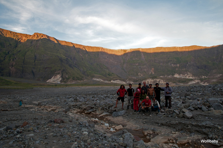 minutes before sunset in the crater, Tambora