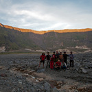 minutes before sunset in the crater