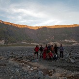minutes before sunset in the crater, Tambora