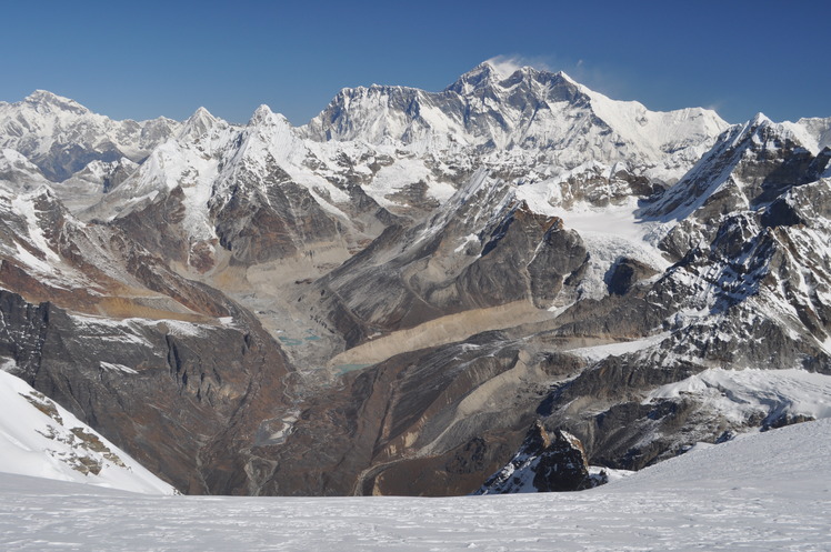 Everest and Lhotse from Mera Peak, Mount Everest