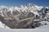 Everest and Lhotse from Mera Peak, Mount Everest photo