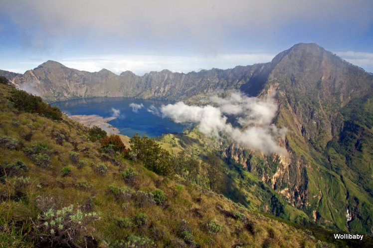 the crater lake, Mount Rinjani