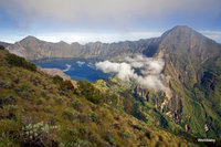 the crater lake, Mount Rinjani photo