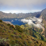 the crater lake, Mount Rinjani