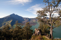 panorama view of Rinjani, from the western rim, Mount Rinjani photo