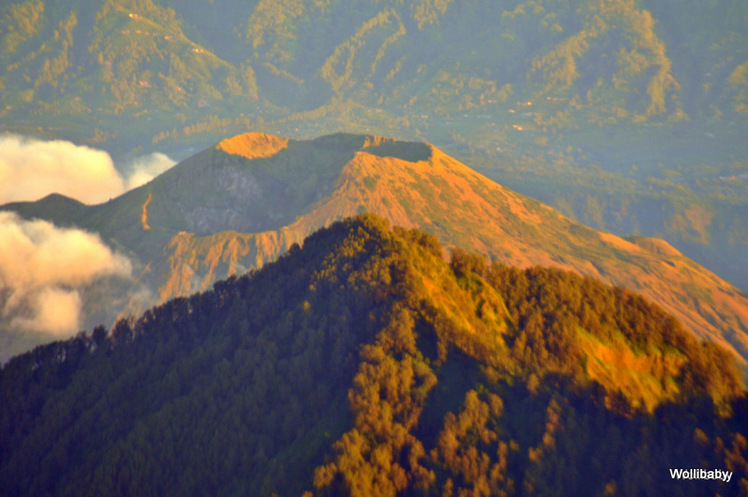 view on Batur, Mount Agung