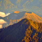 view on Batur, Mount Agung