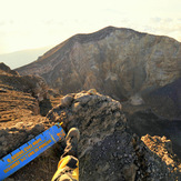 the giant Caldera of Agung, Mount Agung