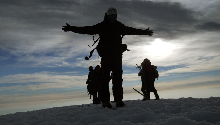 Cumbre del Volcan Lanin 