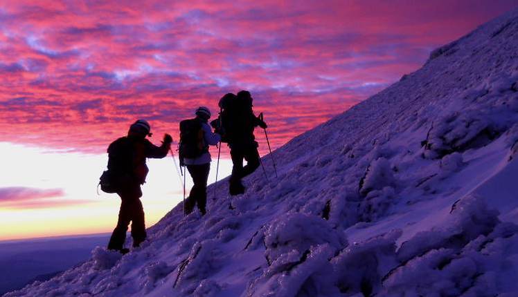 A los 3000 mts del Vn  Lanin, Volcan Lanin