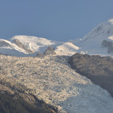 Mont Blanc and the Bossom glacier