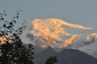 Mont Blanc in sunset photo