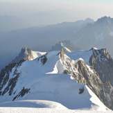 Eastern wiew from 4807 m , Agiuille du Midi, Mont Blanc