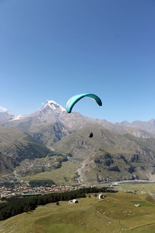 Kazbegi Paragliding Things to do, Kazbek or Kasbek