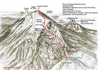Pico de Orizaba Climbing route 2012 photo