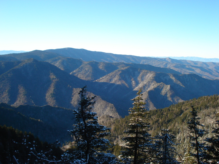 Hike down from the lodge via Alum, Mount LeConte