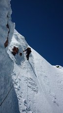 Marcelo Soto y Franz Shirmer  en la pared Sur, Monte Puntiagudo, Los Lagos Chile., Puntiagudo-Cordón Cenizos photo