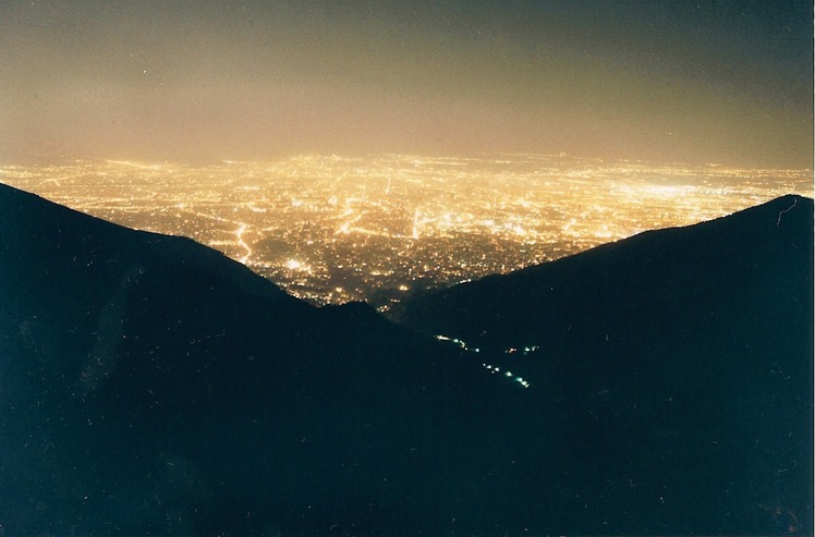 night of tehran from touchal, Tochal